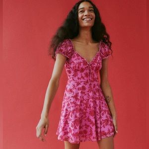 NEVER WORN - UO Audrey Mesh Mini Dress (S)